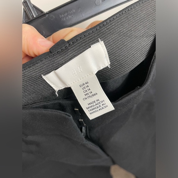 H&M Black Clasic Pants Business Casual Style Size 14 - Picture 12 of 15